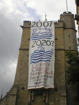 Banner on Carfax Tower